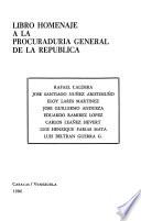 Libro homenaje a la Procuraduría General de la República