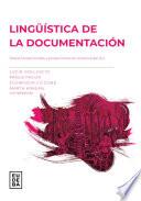 Libro Lingüística de la documentación