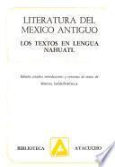 Literatura del México antiguo
