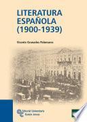 Libro Literatura española (1900-1939)