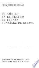Lo cómico en el teatro de Fernán González de Eslava