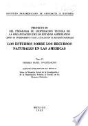 Los estudios sobre los recursos naturales en las Américas