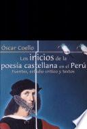 Los inicios de la poesía castellana en el Perú