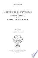 Lucidario de la Universidad y estudio general de la Ciudad de Zaragoza