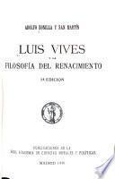 Luis Vives y la filosofía del renacimiento
