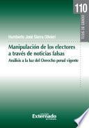 Libro Manipulación de los electores a través de noticias falsas