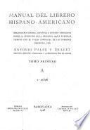 Manual del librero hispano-americano: A-Z
