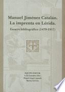 Manuel Jiménez Catalán. La imprenta en Lérida