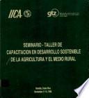 Marco Conceptual del Desarrollo Sostenible de la Agricultura y el Medio Rural en el IICA