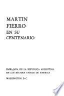 Martín Fierro en su centenario