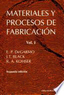 Libro Materiales y procesos de fabricación