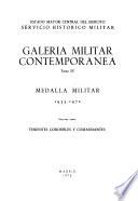 Medalla militar: Generales y coroneles, 1933-1969