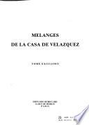 Libro Mélanges de la Casa de Velázquez