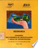 Memoria. COAGRES: Mecanismos de articulación y áreas de intervención