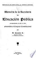 Memoria de la Secretaría de Educación Pública