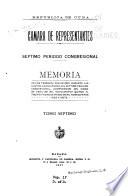 Memoria de los trabajos realizados durante ... Legislaturas del ... periodo Congresional transcurrido del ... al ...