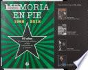 Libro Memoria en pie 1968-2018