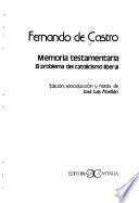 Libro Memoria testamentaria