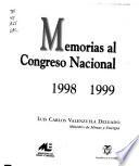 Memorias al Congreso Nacional