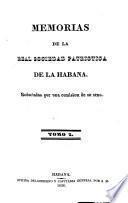 Memorias de la Real Sociedad Patriotica de La Habana