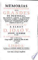 Memorias historicas, e genealogicas dos grandes de Portugal