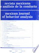Mexican Journal of Behavior Analysis