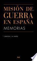 Libro Misión de guerra en España