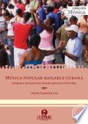 Libro Música popular bailable cubana