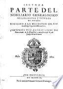 Nobiliario Genealogico De Los Reyes Y Titulos De España