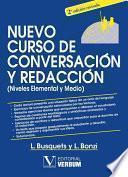 Libro Nuevo curso de conversación y redacción (niveles Elemental y Medio).