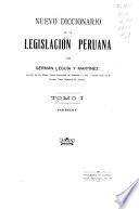 Nuevo diccionario de la legislación peruana