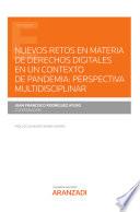 Libro Nuevos retos en materia de derechos digitales en un contexto de pandemia: perspectiva multidisciplinar