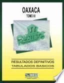 Oaxaca. Conteo de Población y Vivienda, 1995. Resultados definitivos. Tabulados básicos. Tomo III