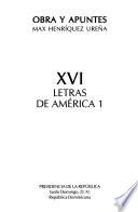 Obra y apuntes: Letras de América (3 pts.)