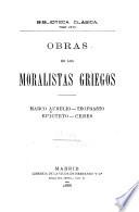 Obras de los moralistas griegos