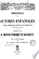 Obras de Martín Fernández de Navarrete
