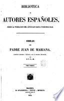 Obras del padre Juan de Mariana, 1