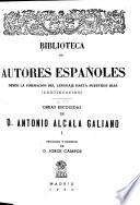 Obras escogidas de D. Antonio Alcalá Galiano