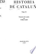Obras selectas de Fernando Valls-Taberner: pts.1-2. Historia de Cataluña