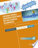 Libro Operaciones administrativas de recursos humanos