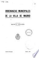 Ordenanzas municipales de la Villa de Madrid