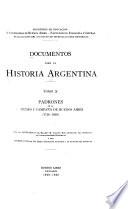 Padrones de la ciudad y compaña de Buenos Aires (1726-1810)