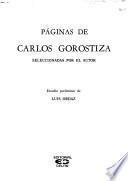 Páginas de Carlos Gorostiza