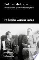 Libro Palabra de Lorca