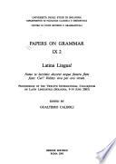 Papers on Grammar