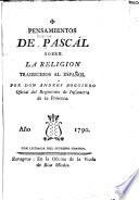 Pensamientos de Pascal sobre la religión