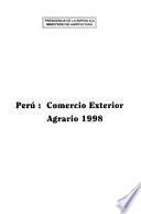 Perú, comercio exterior agrario