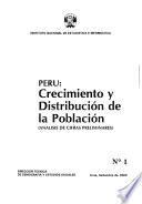Perú, crecimiento y distribución de la población