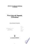 Pima bajo de Yepachi, Chihuahua