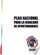 Plan nacional para la igualdad de oportunidades mujeres construyendo la nueva Bolivia para vivir bien.
